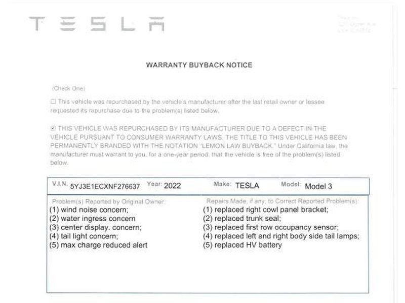 2022 Tesla Model 3 Performance